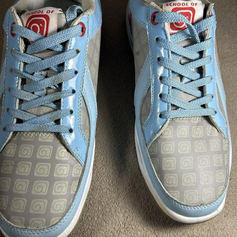 School of Hard Knocks Repo Shoes Mens 11 Blue Gray Y2K Streetwear Sneakers